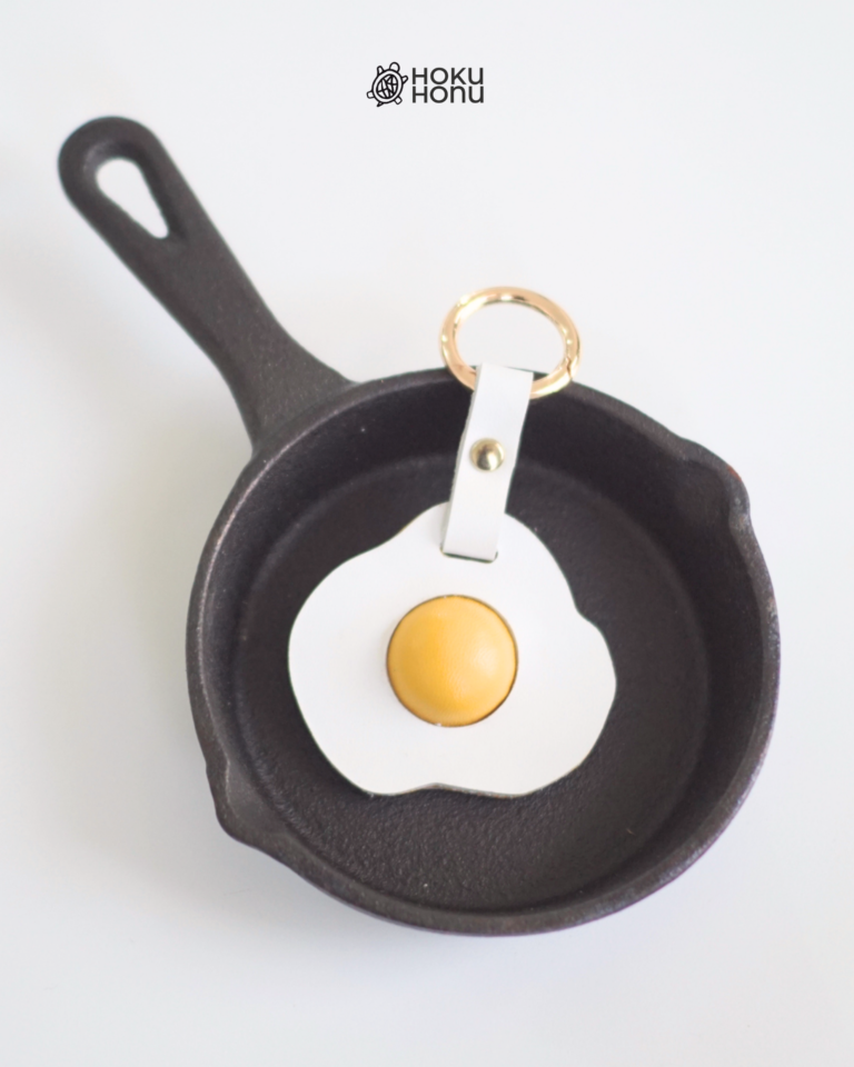 Egg Leather Charm